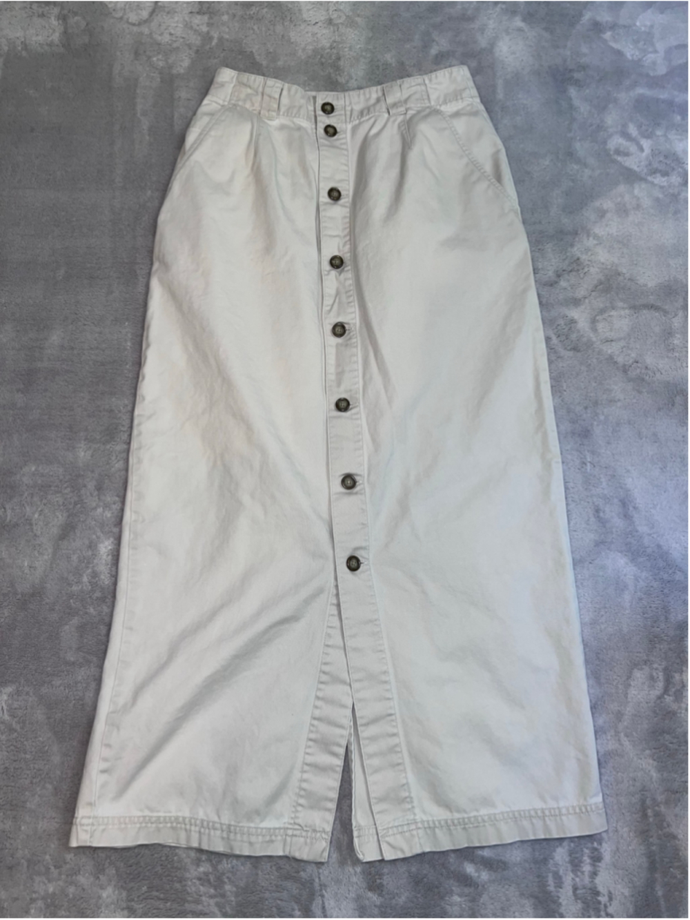 Women's GAP Button-Front Skirt, Size 4, Beige